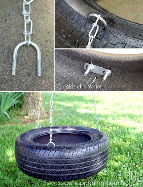 DIY tire swing supplies