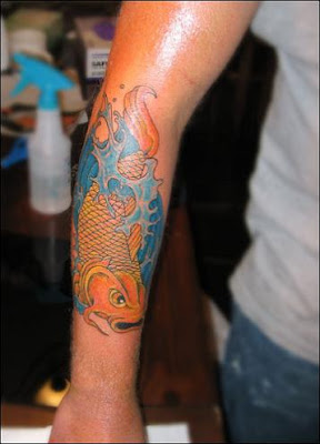 Koi fish tattoo design for men
