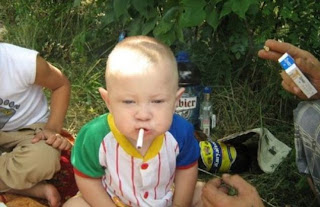 Smoking baby