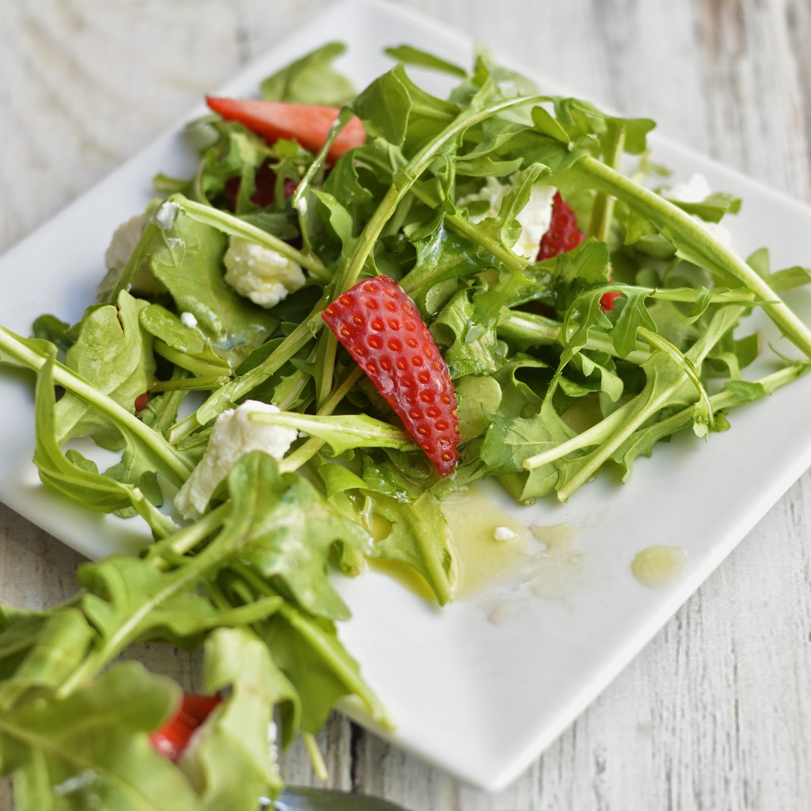 Arugula Strawberry Salad Virtually Homemade Arugula Strawberry Salad