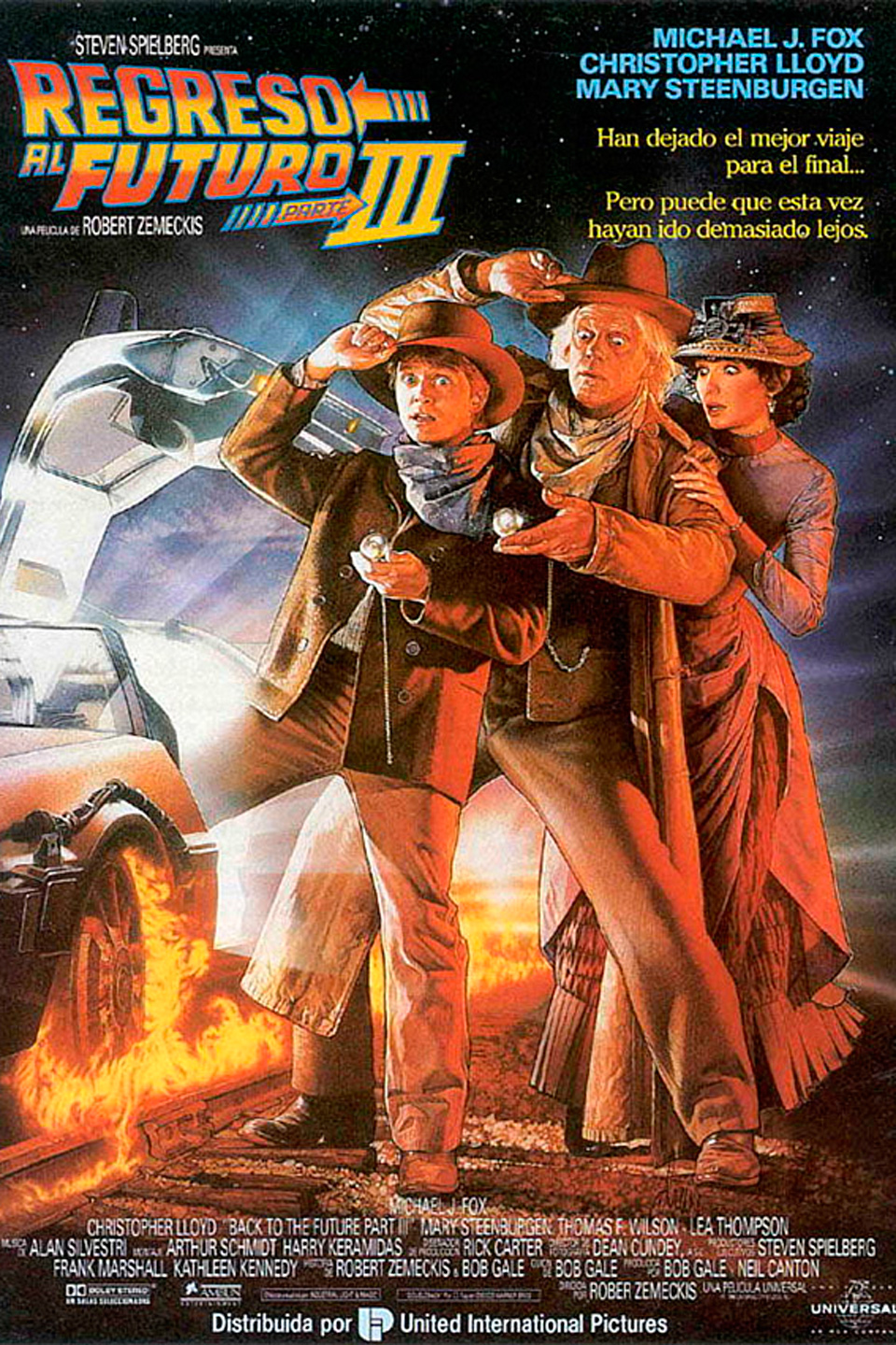 Volver al futuro III poster box cover