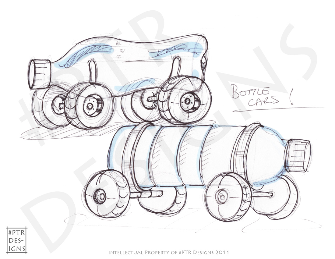 PTR Design, Racing and Travels v5 07 bottle cars and novelty flying