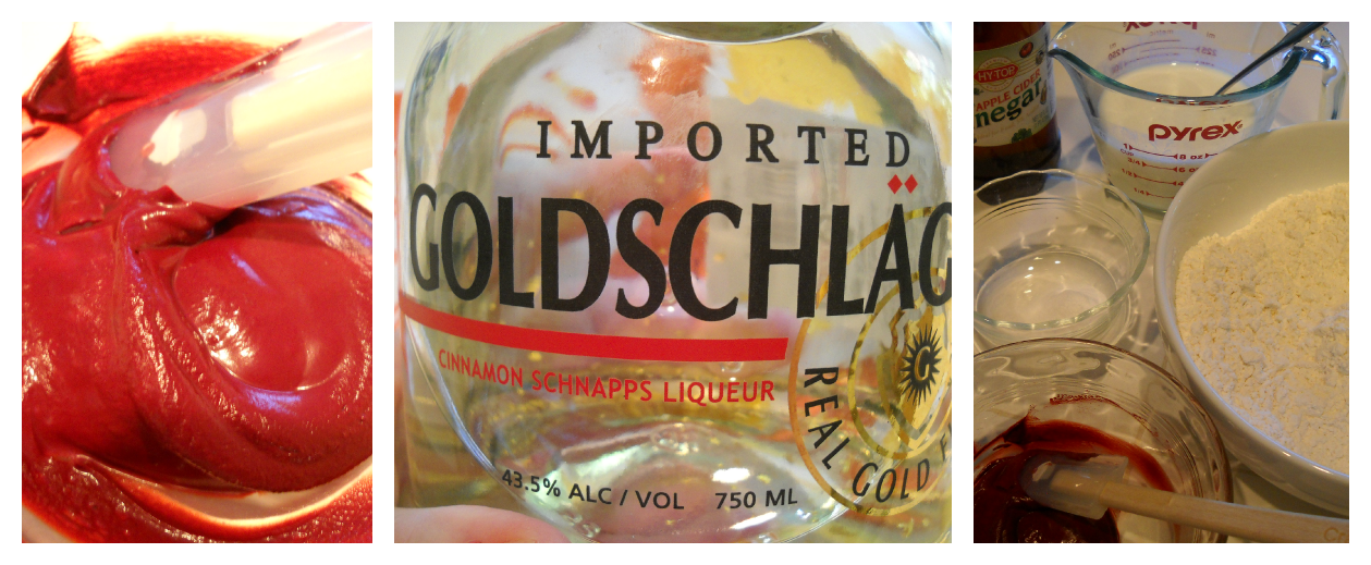 Bake It With Booze! Red Hot Velvet Ice Cream Cupcakes {with Goldschlager}