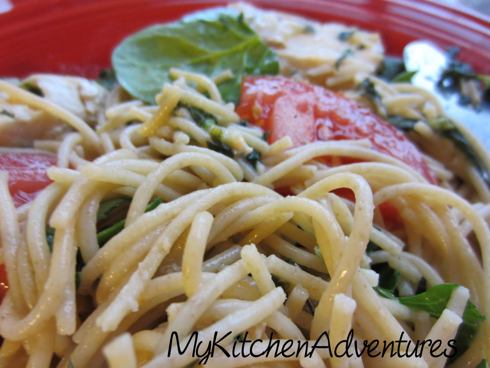Chicken Florentine with Pasta and Fresh Tomatoes Renee's Kitchen