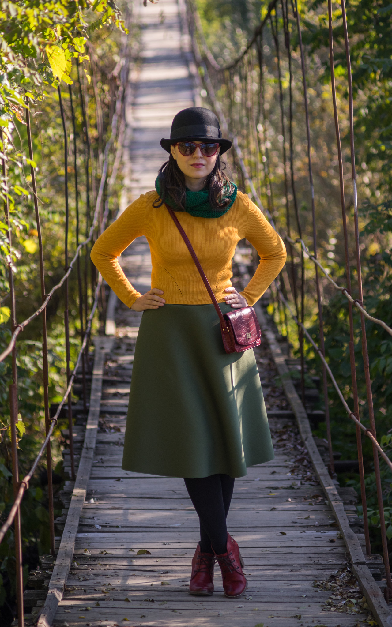 Miss Green Navy, mustard & army green