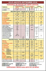 Horario de misas en Jaén