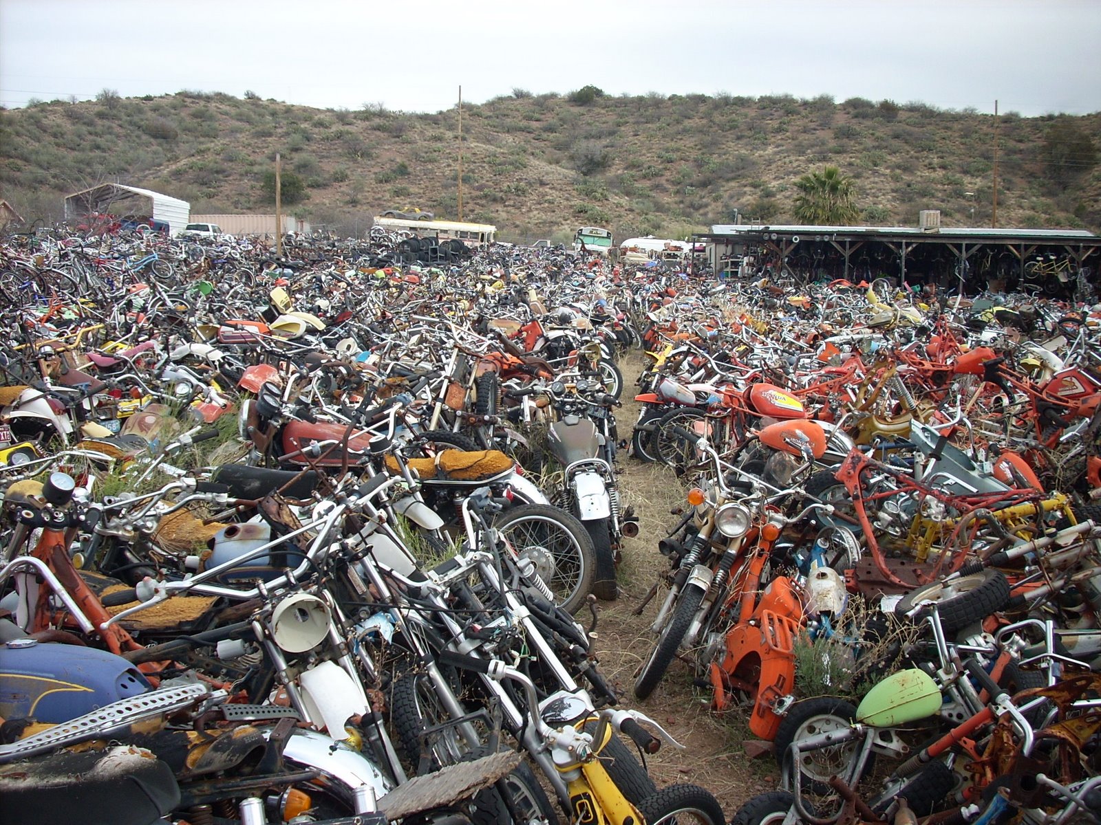 Motoblogn Motorcycle Graveyard, Rye, AZ