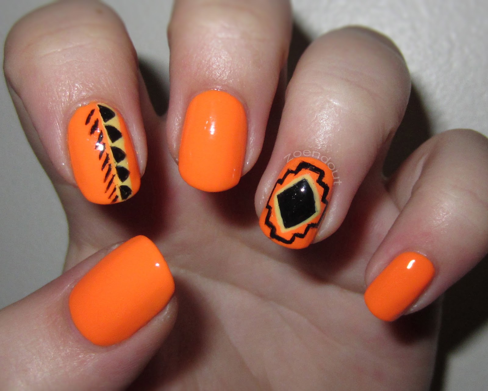 8. Quick and Easy Tribal Nail Design Tutorial - wide 4