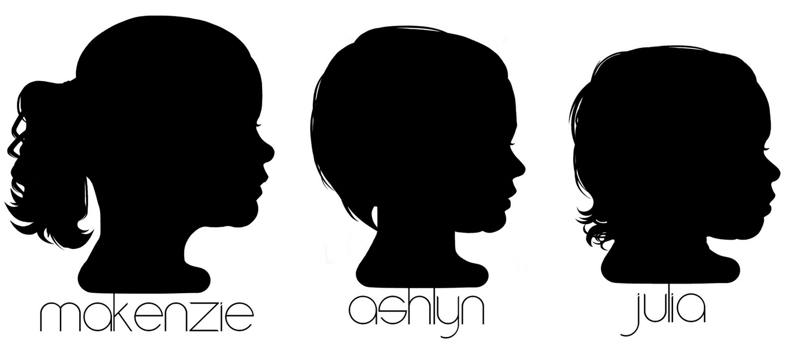 Girly Letter Stencils