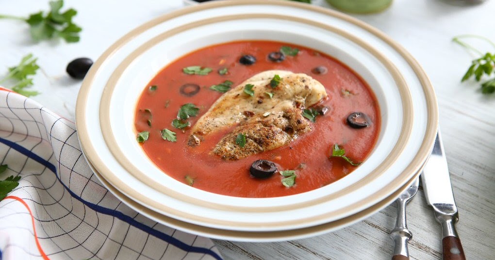 Oven Baked Chicken with Italian Seasoned Tomato Sauce