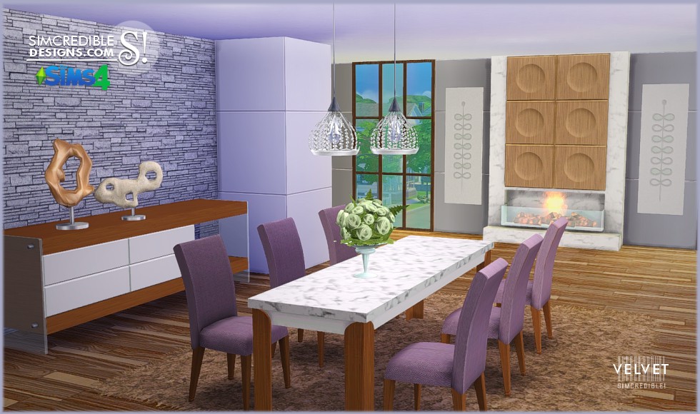 Sims 4 CC's The Best Dining Rooms by SIMcredible!