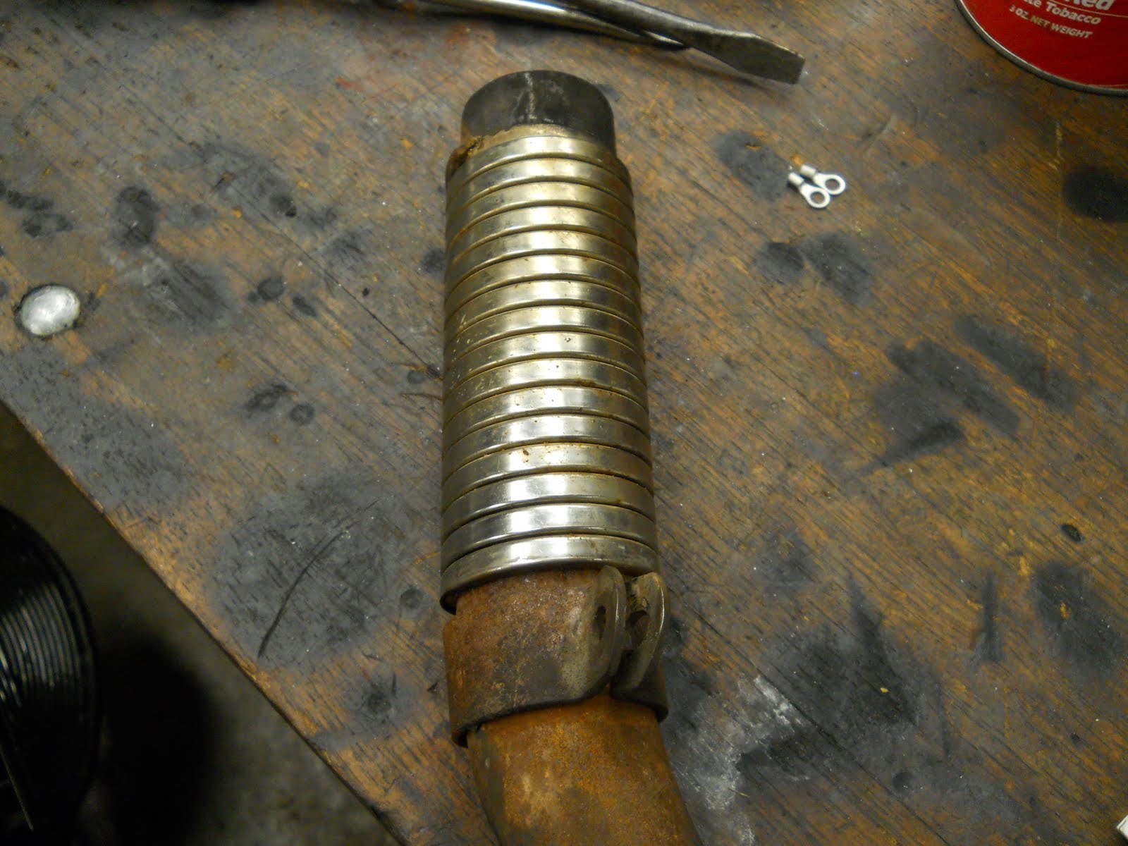 Matt Olsen's Blog exhaust pipes and cement work