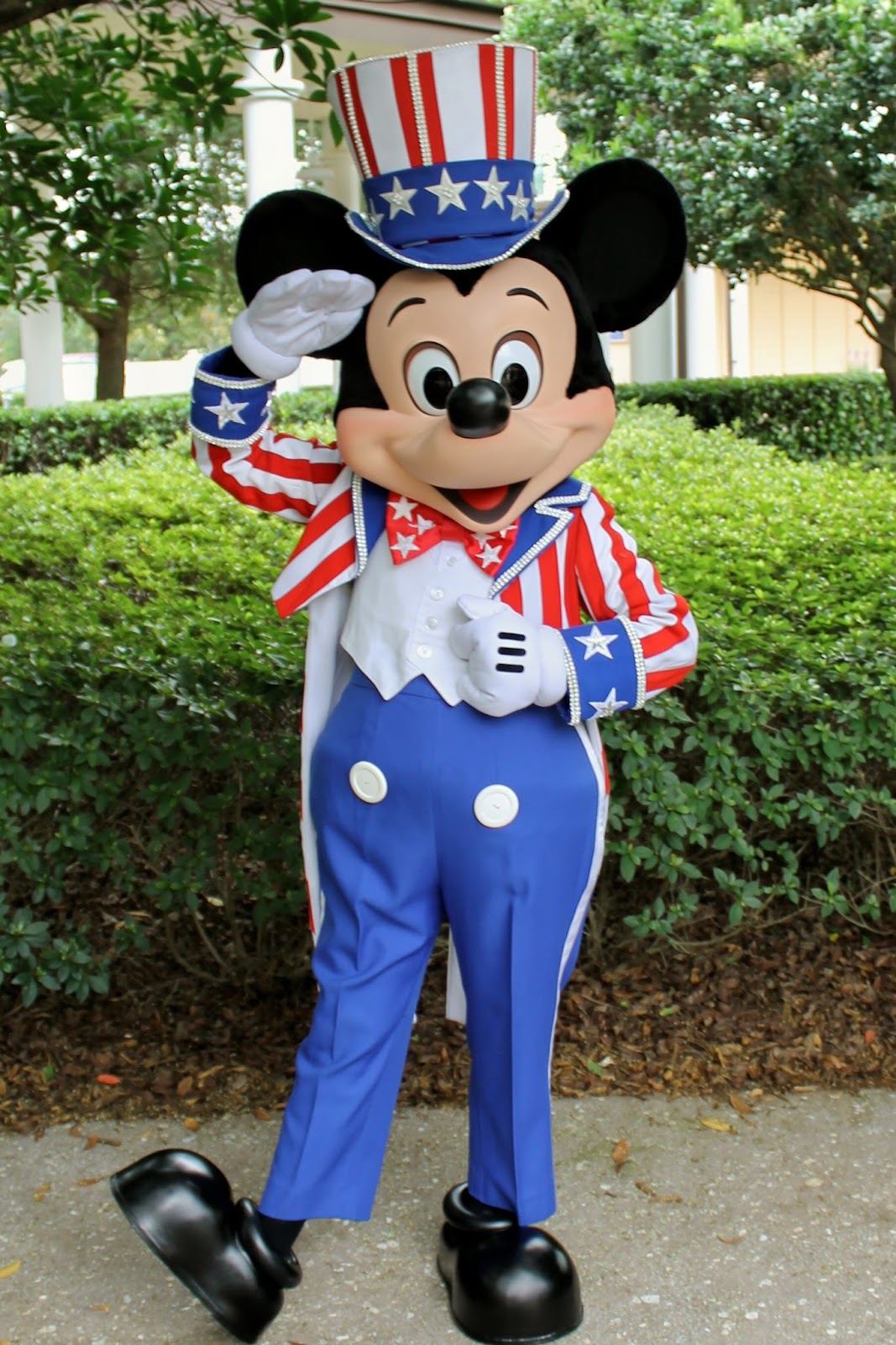 Mickey mouse character on disney world parade stock photo Unofficial Disney Character Hunting Guide: Independence Day at Walt Disney World