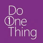 Do One Thing Do One Thing