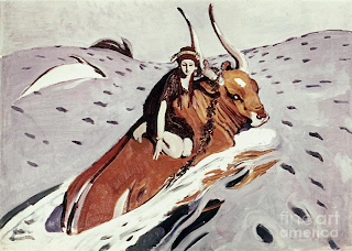 Αρπαγή της Ευρώπης, του V.A. Serov (1910)