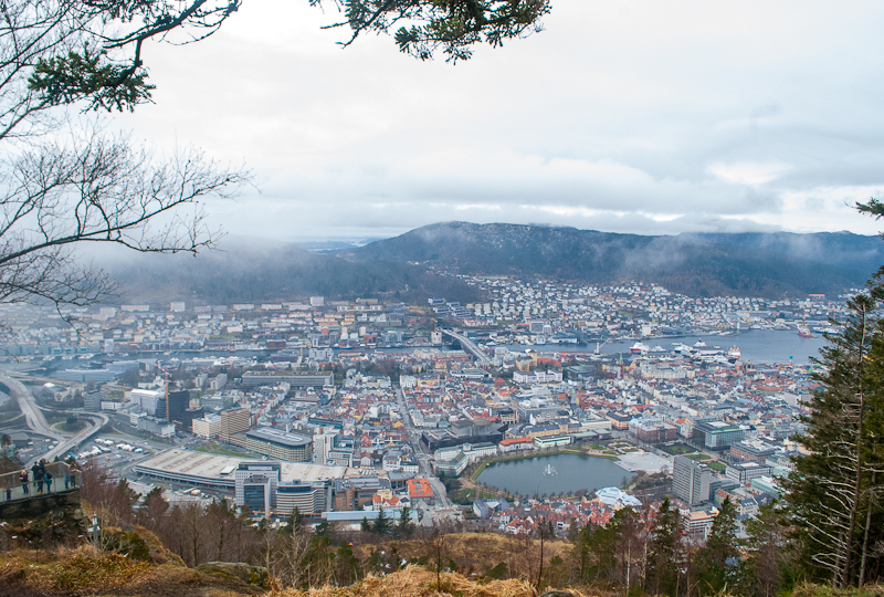 panoramic view from Mount Floyen Panoramic view from Mount Floyen in Bergen