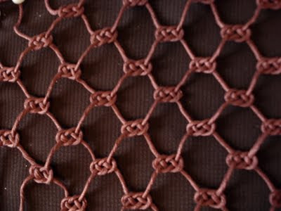 macrame sailor's knots egyptian cotton thread
