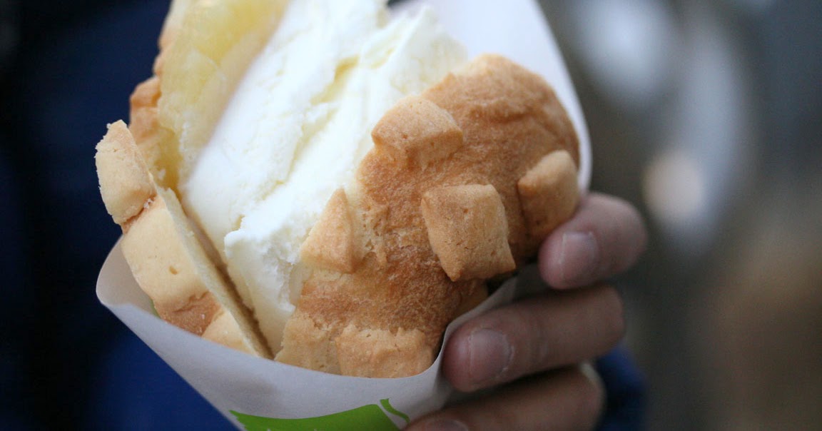 syori the foodie Freshly Baked Melon Pan Ice CreamShibuya