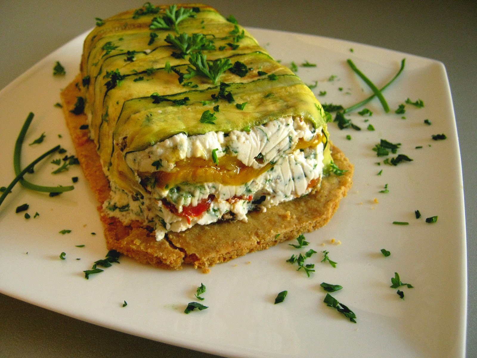 In My's kitchen Défi Dey/My Terrine de chèvre aux légumes d'été