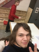 One of our member and a unphotogenic person trying to hide but failed