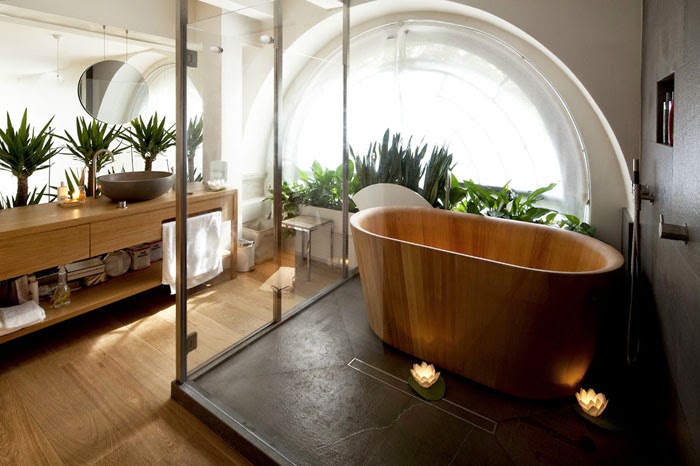 Baños de diseño elegante de estilo japonés : baños y muebles Diseño contemporaneo de muebles en japon