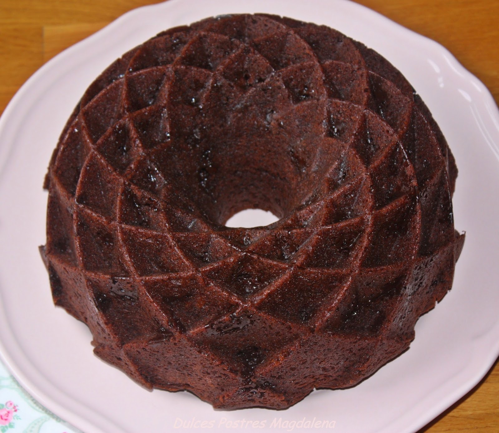 Dulces Postres Magdalena Bundt Cake muerte por chocolate (paso a paso)