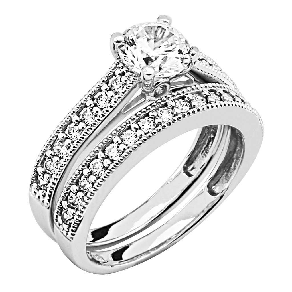 Wedding Ring With Heart Embroidery