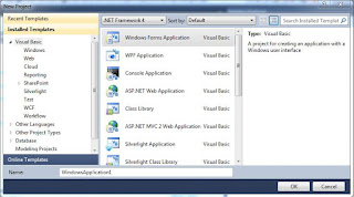 Mengenal Microsoft Visual Basic 2010, sejarah visual basic, memulai menggunakan vb.net, belajar vb.net bagi pemula, membuat project baru pada vb.net