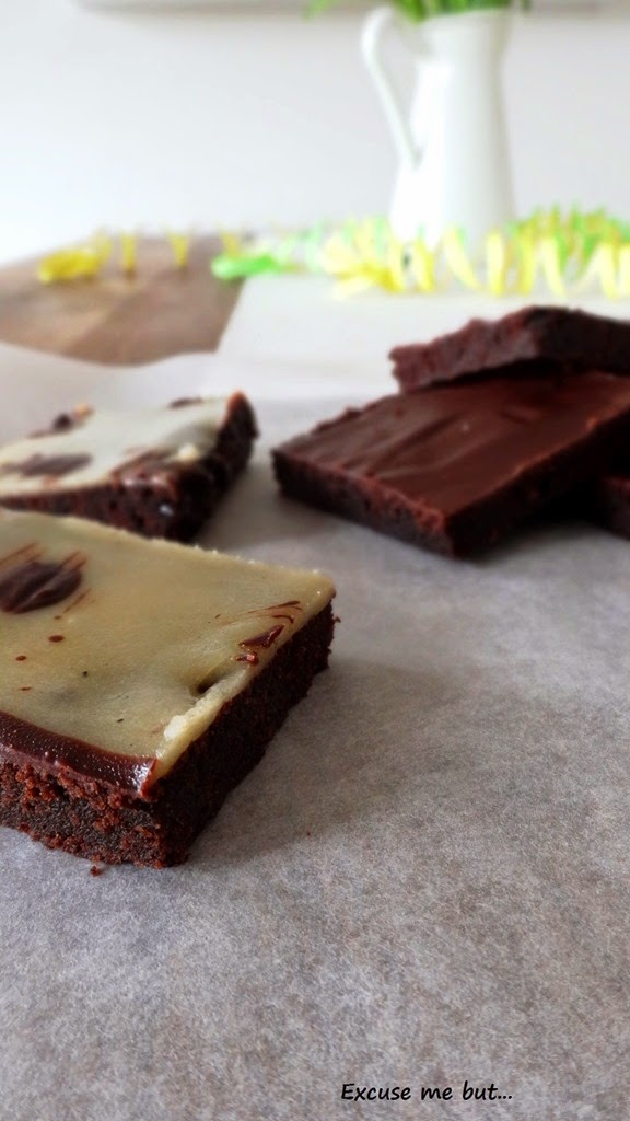 Vegan Peanut Butter Brownies Brownies mit Erdnussbutter, vegan