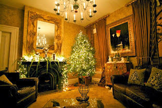 decorating a christmas tree