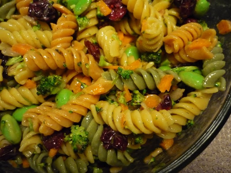 A Life Without Ice Cream LemonDijon TriColoured Pasta Salad