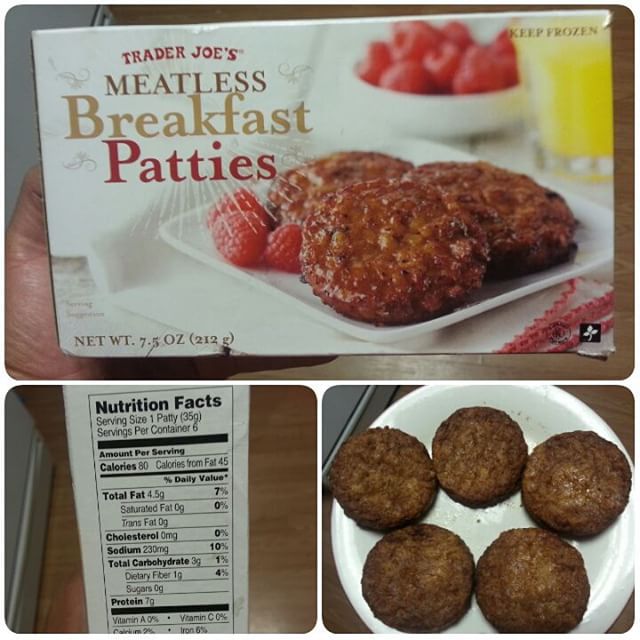 Shannon's Lightening the Load Trader Joe's Meatless Breakfast Patties