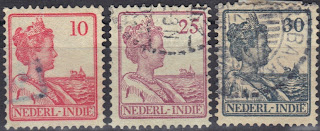 Netherlands Indies - selection of stamps - 1912/40 - Queen Wilhelmina