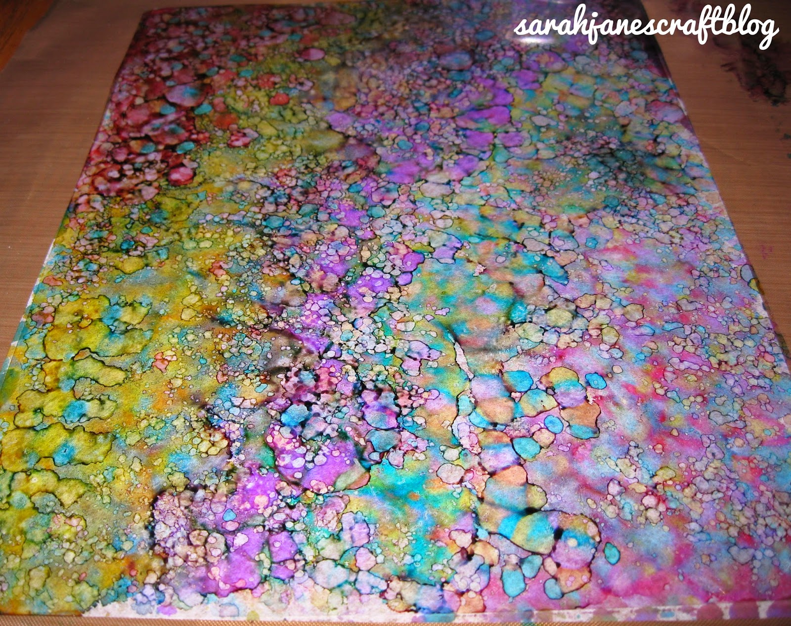 Sarah Jane's Craft Blog Alcohol Ink Bookmarks