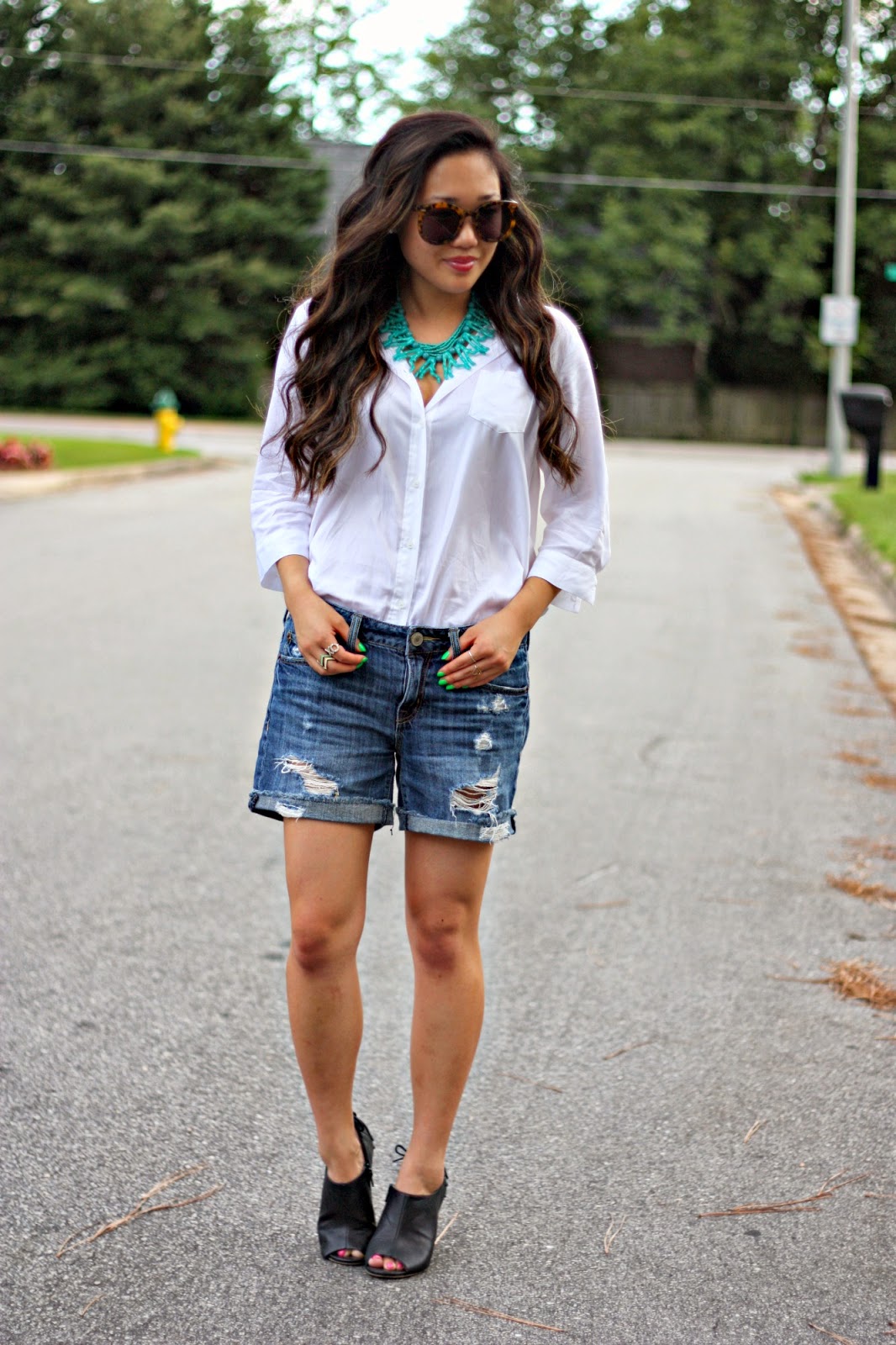 Boyfriend Shorts + New App Gracefullee Made