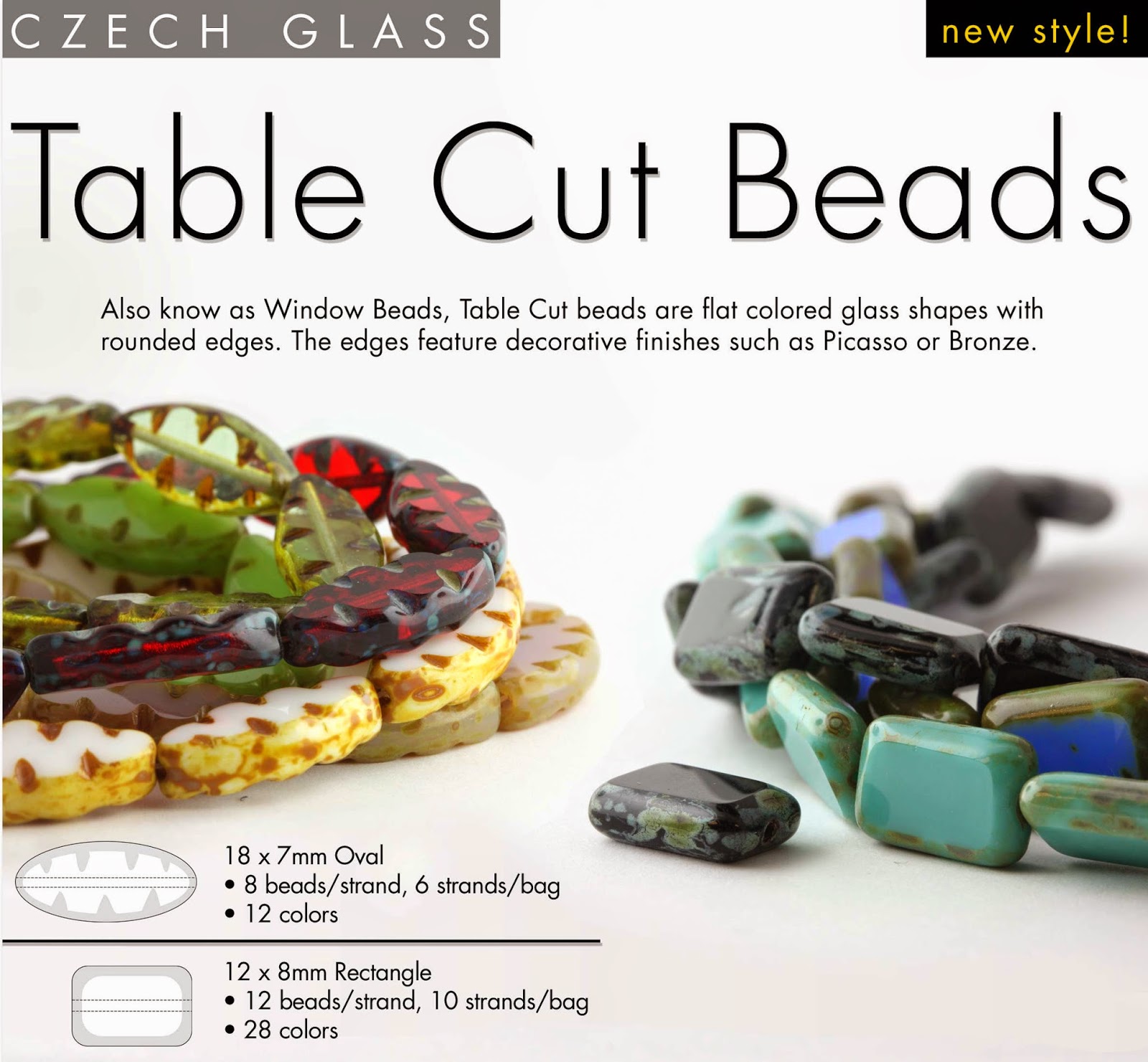 The Beadsmith Blog WEEKLY NEW PRODUCT LAUNCH CZECH GLASS TABLE CUT BEADS!
