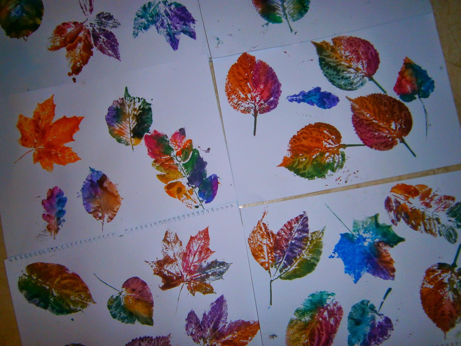 Unsre Kinder.... unser Leben : REGENBOGEN BLÄTTER GIRLANDE DIY zum