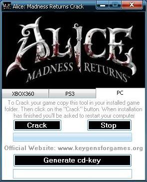 Alice Madness Returns Cd Keygen Serial Number