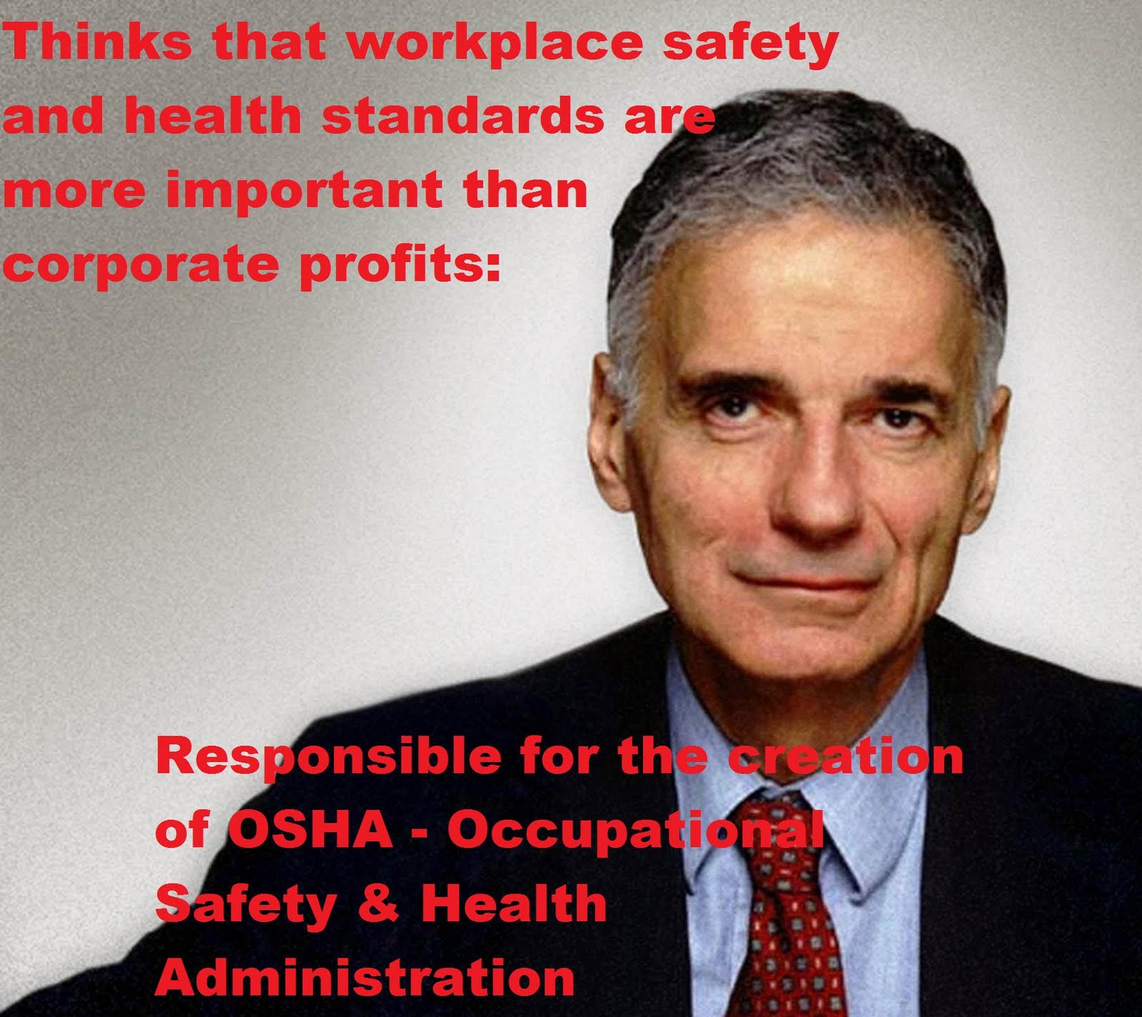 United We Bland: Talk the Talk, Walk the Walk Ralph Nader Meme