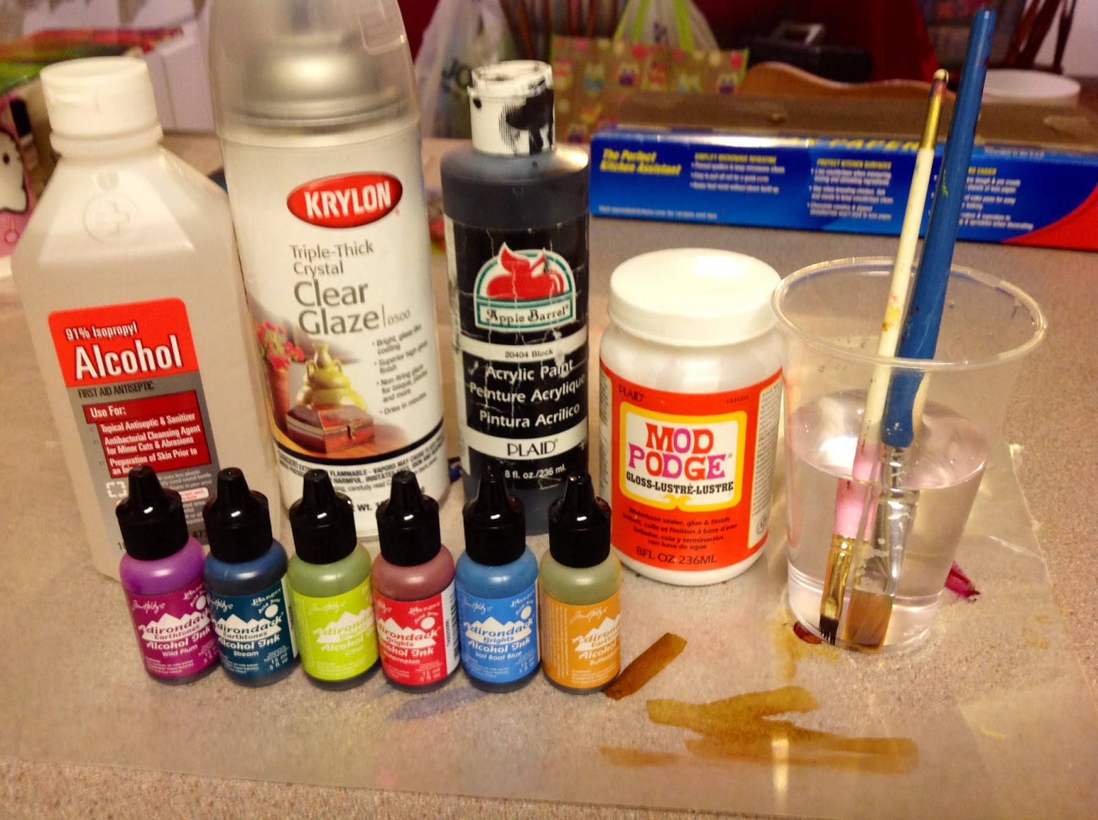 The Wicked jypsi Alcohol Inked Tile Coasters