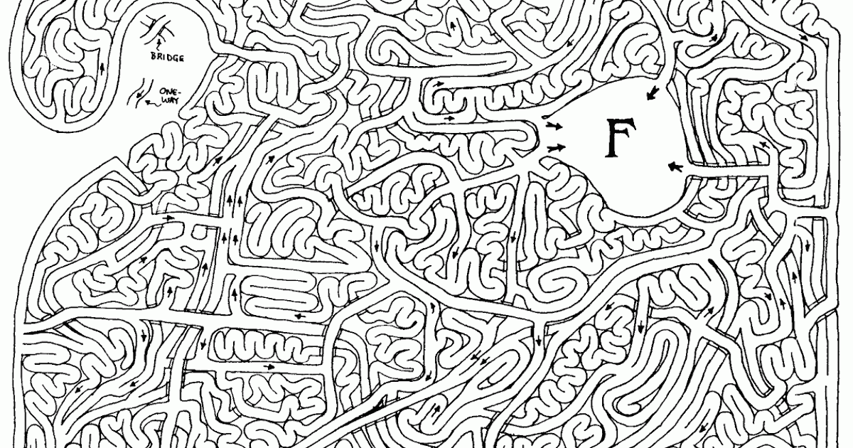 6 Hard Christmas Mazes for party