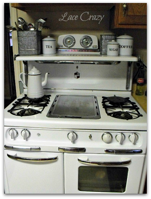 Lace Crazy 1949 Wedgewood Gas Cook Stove
