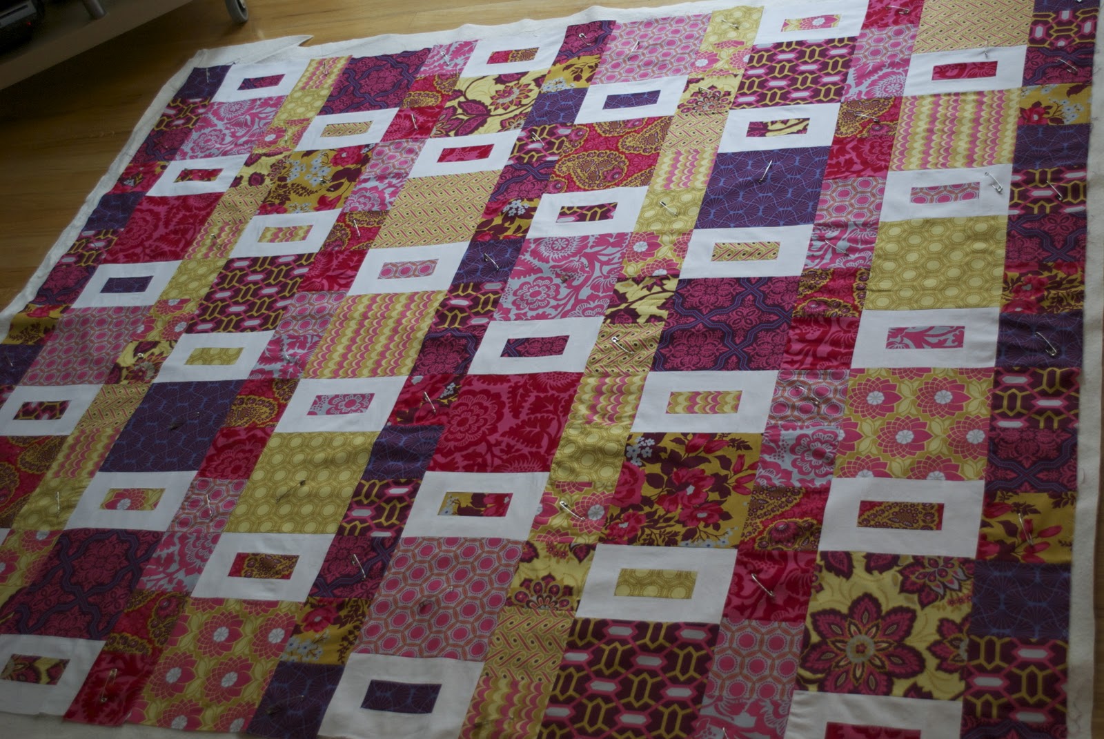 Let's begin sewing... YEAAAAH made my first quilt!!!!