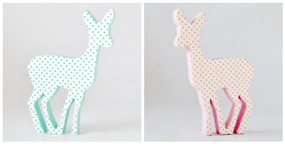 Polka dot print deer by Torie Jayne Polka dot print deer