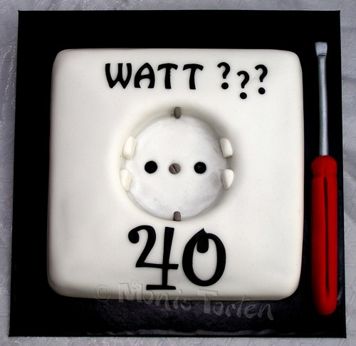 Cici Elektrikter Torte Zum 40 Geburtstag