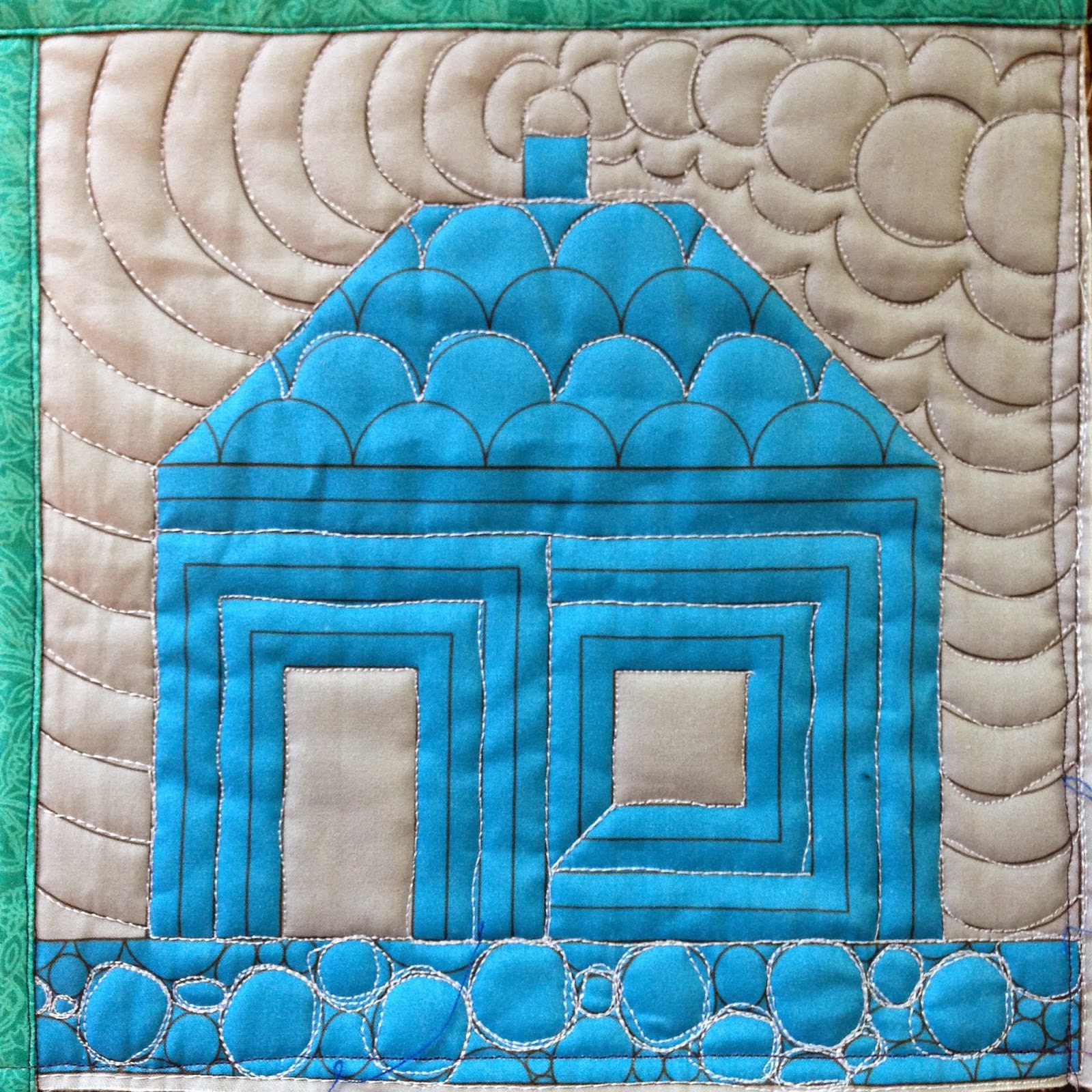 Circles and Echoes free motion quilting