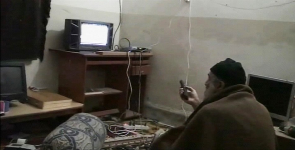 osama bin laden video osama. Osama bin Laden is shown