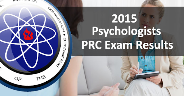 Top 3 Placers in July 2015 Psychologists Board Examination Result