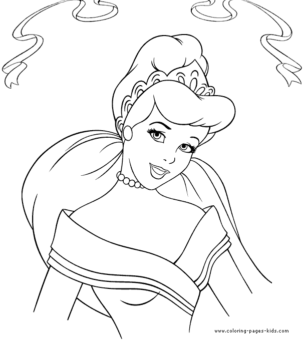 Desenho livre da princesa para imprimir e colorir - Princesas