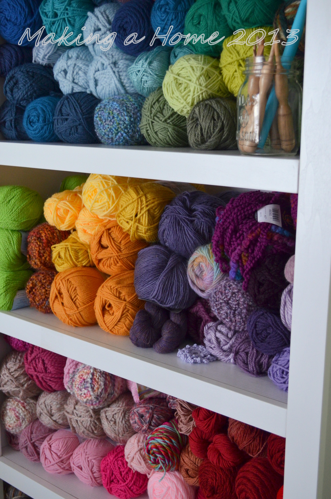 Making A Home my yarn storage solution